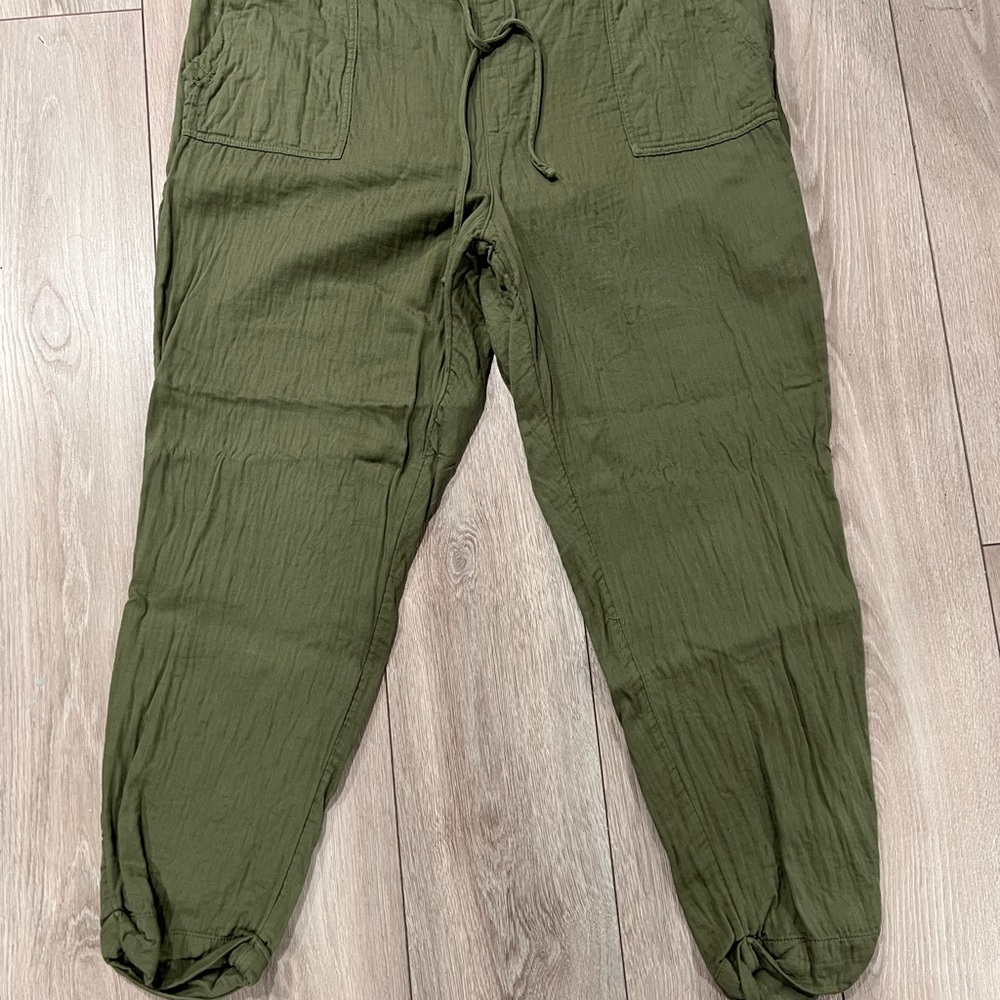 Men's Olive Green Casual Pants